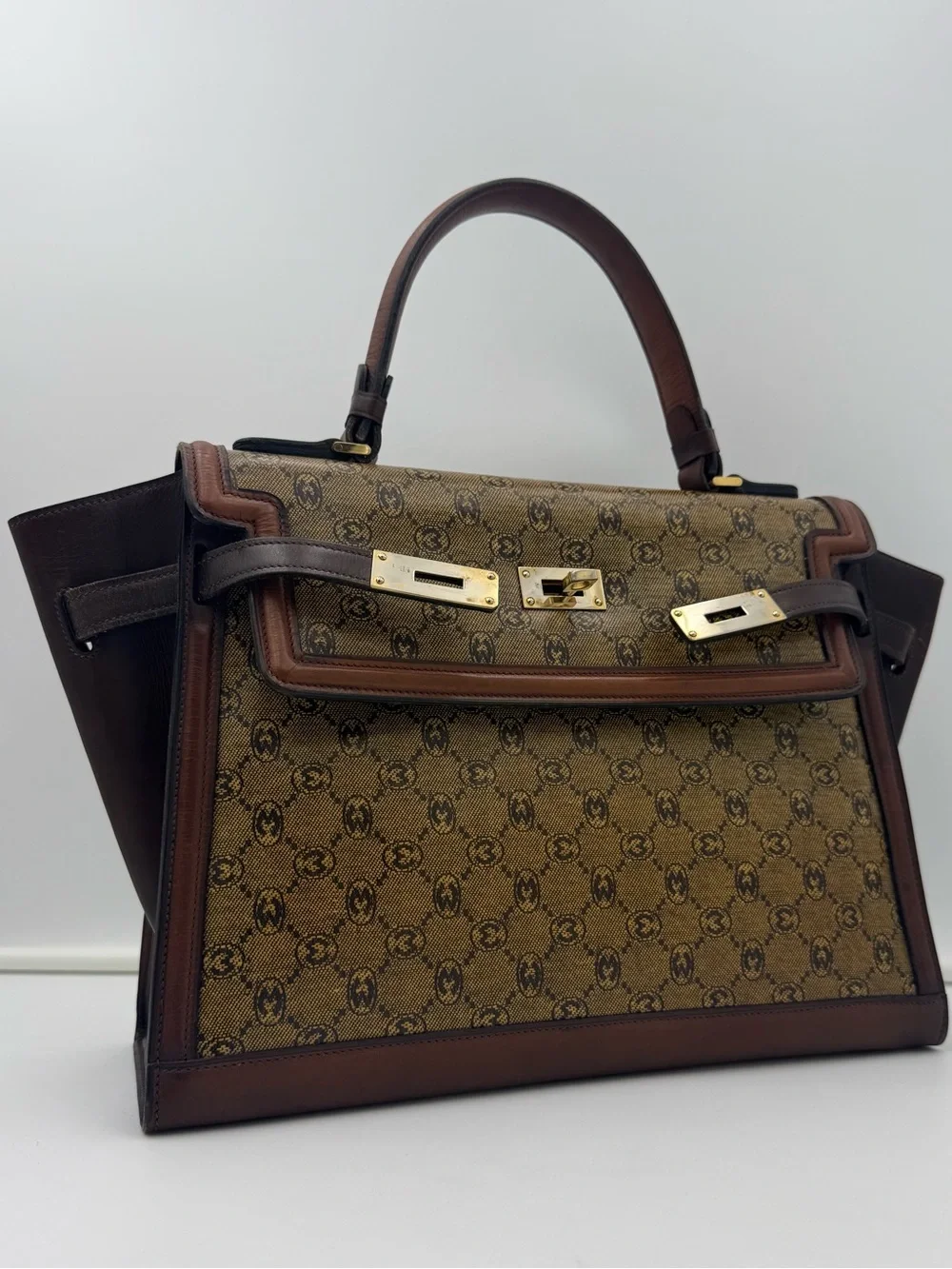 🐢MORABITO 1905 PARIS • 1960’s Vintage Monogram SCALA 32 Bag • Made in FRANCE